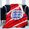 1PC England Football Crest Printed Soft Flannel Blanket Throw for Adult Bedroom Living Room Sofa Camping Travel Fan gifts Christmas Gifts