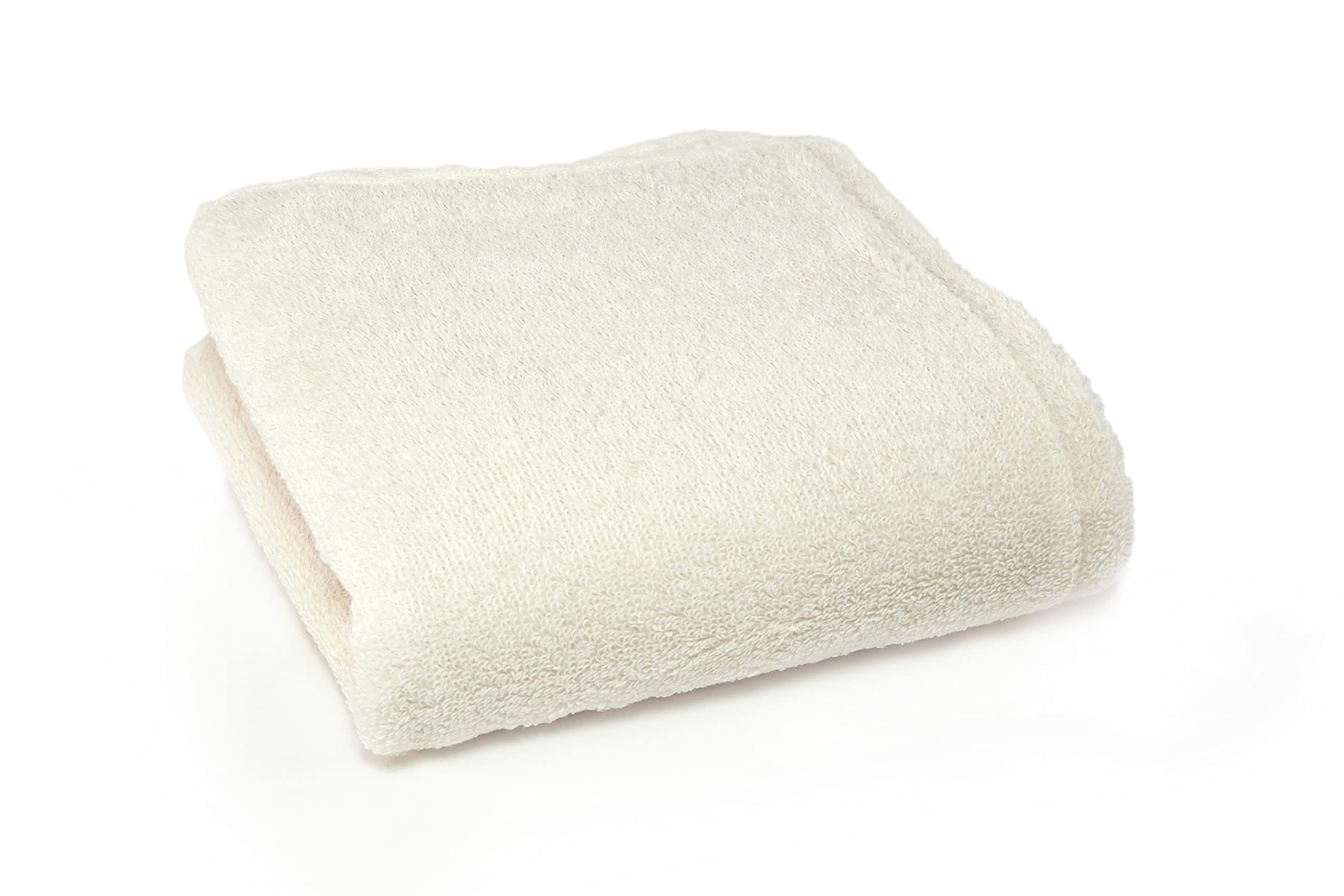 

Long face towel Macaroni Ivory higotoni. 34×100cm