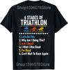 6 Stages Of Triathlon Athlete Running Swimming Bicycling T Shirts Unisex Streetwear Tee Shirt Short Sleeve Unisex Loose Clothing