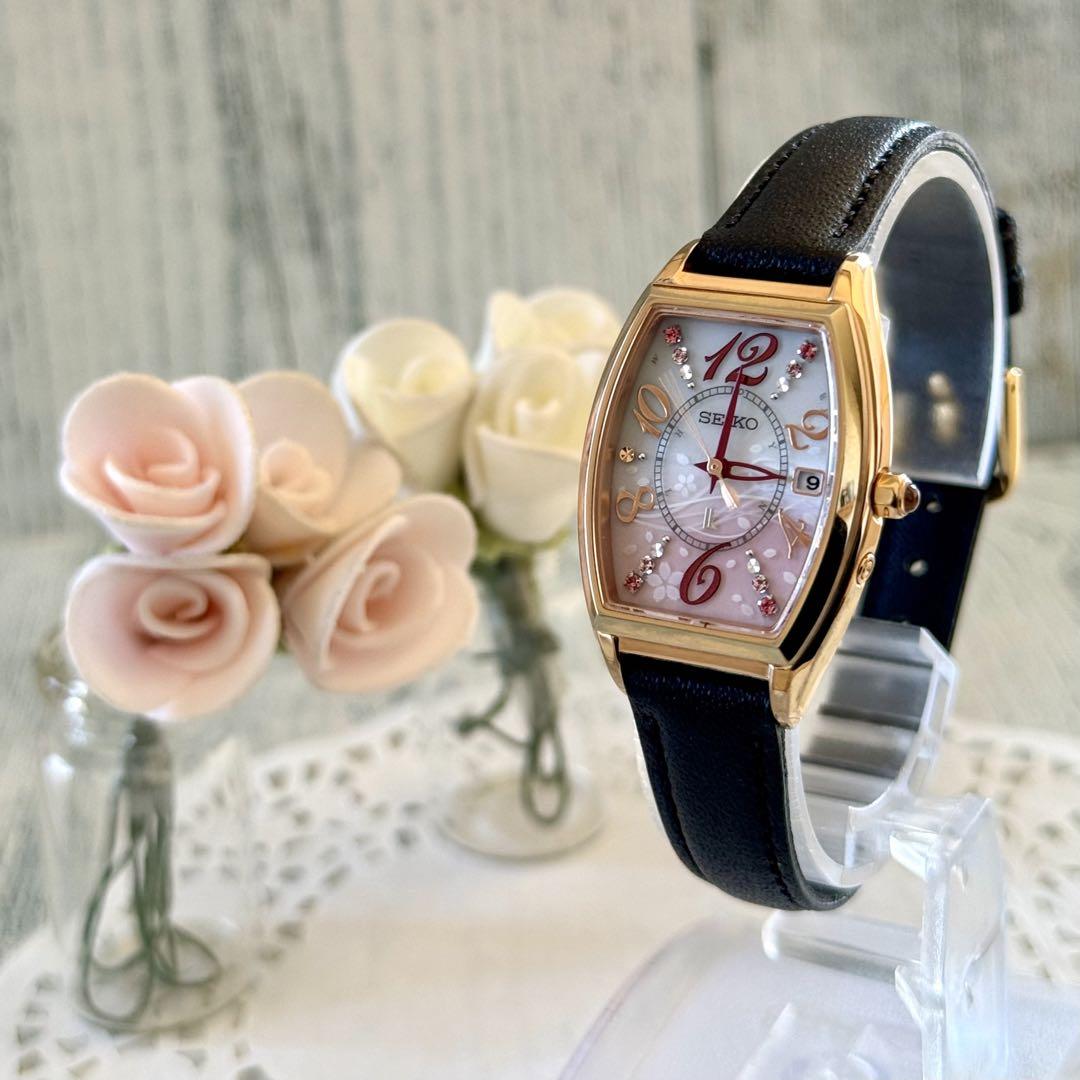 

[USED] Limited Edition SEIKO Lucia 1B32-0AA0 Radio Solar Watch, SAKURA