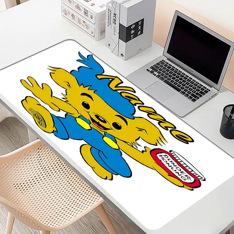 Custom Name Personalized Bamse Pattern Mousepad, Laptop PC Desk Mat, Decorative Desk Mat for Home Keyboard Pad Gift