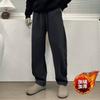 Spring and Autumn New Trend Men's Solid Color Tube Pants Casual Pants Autumn and Winter Straight Loose Sweatpants Sweatpants Long Pants