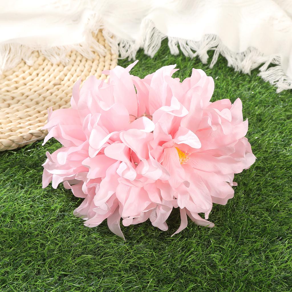 AWAYTR Artificial Purple Orchid Hair Claws Fashion Floral Hair Clip Crab For Girl Gift Hair Accessories Valentine Headwear