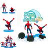 7pcs Mini Spiderman Figures Pvc Miniatures Desktop Cake Topper Decoation