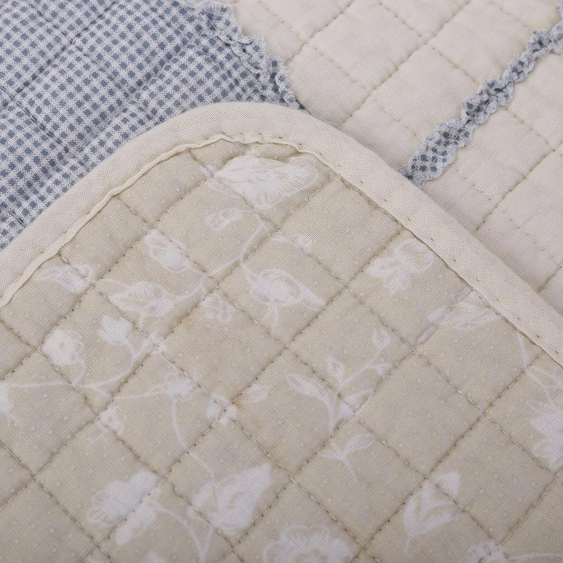 Korean Patchwork Small Floral Checkered Sofa Cushion Four Seasons Double-sided Cotton Printed Non-slip Sofa Cushion Cover