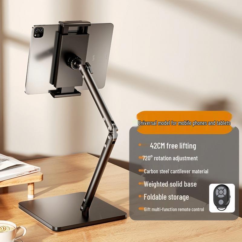 Adjustable Multifunctional Stand for Mobile, Tablet, and Desktop - Ideal for Overhead Shots, Live Video, and Selfies