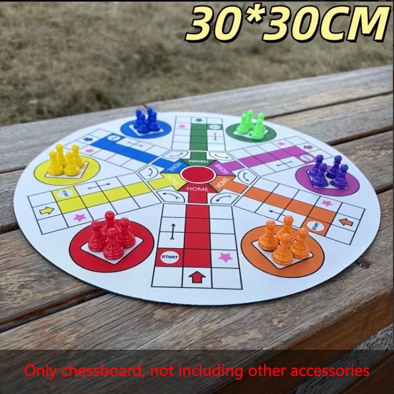 Compact Flying Chess Board Game for 2-6 Players Easy Storage for On-The-Go Family Fun A6