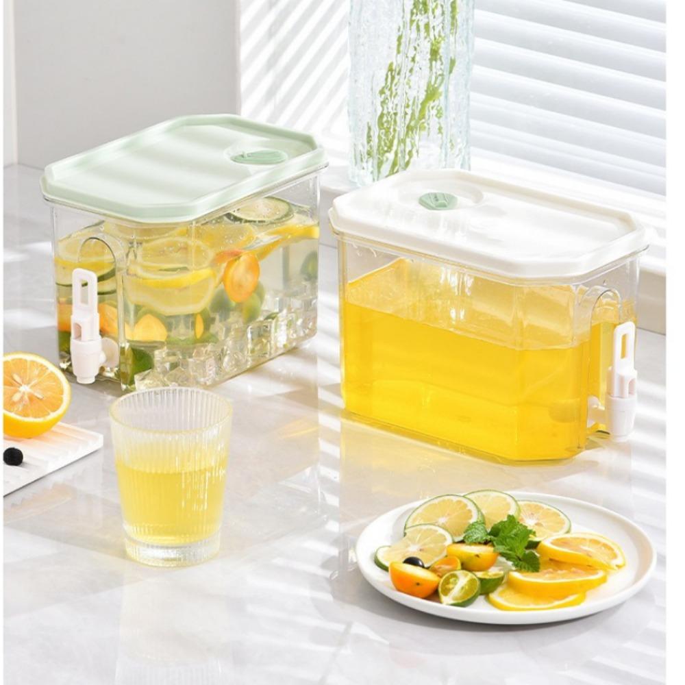 3.5L Cold Water Bucket Summer Dispenser Water Kettle Refrigerator Jug  Fruit Juice Drink Container