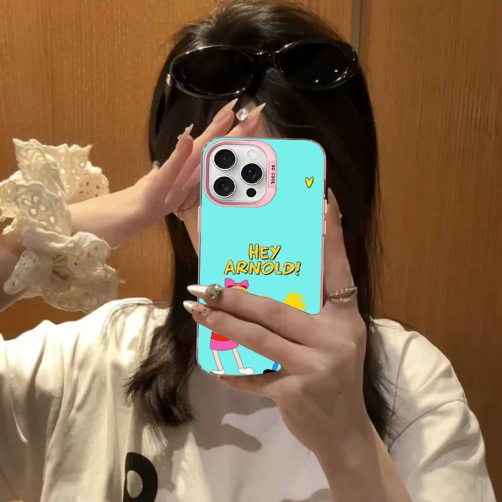 Cartoon Hey A-Arnold Cool Phone Case For IPhone 17 16 15 14 13 12 11 Pro MAX Matte Shockproof Back Anti Fall Matte Cover