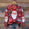New Christmas Autumn/Winter Printed Round Neck Hoodie For Women