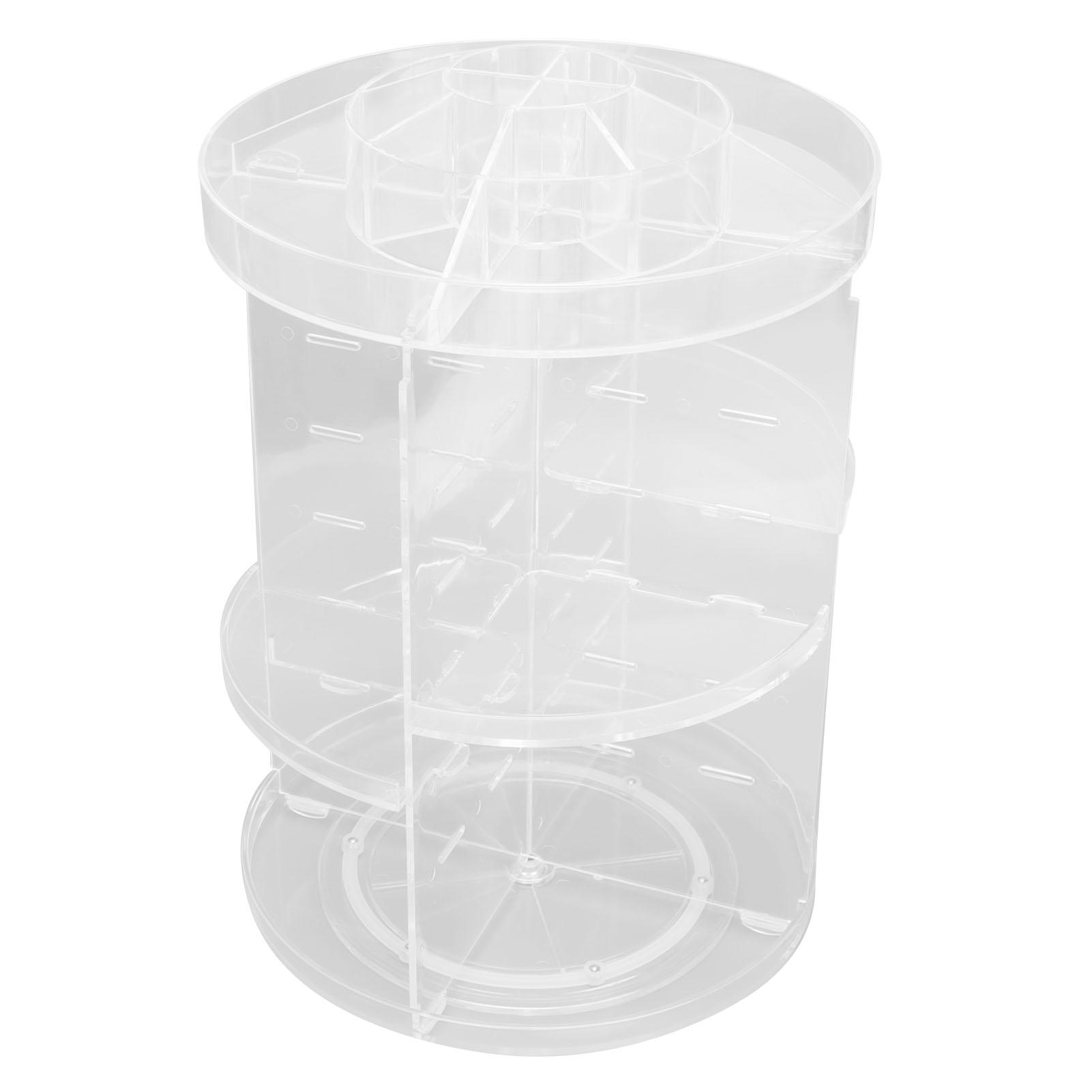 Makeup Organizer 360 Degree Rotation Cosmetic Storage Box Large Capacity Acrylic Jewelry Storage Rack
