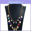 Oceaninspired Shell Pendant Necklace With Woven Design For Casual Wear