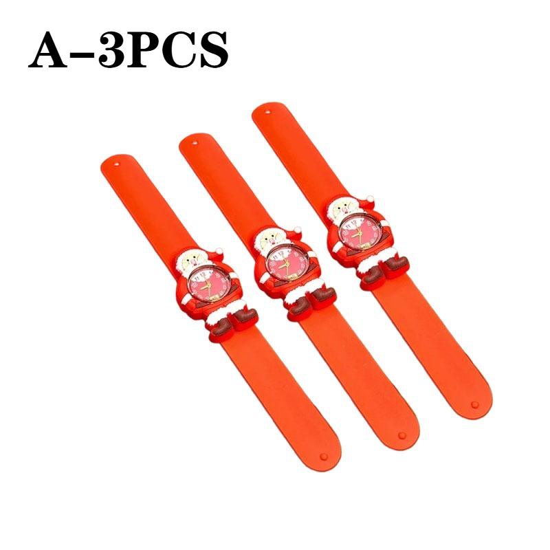 1-10PCS Christmas Gift Cartoon Pop Circle Watch Kindergarten Class Birthday Sharing Gift Electronic Watch