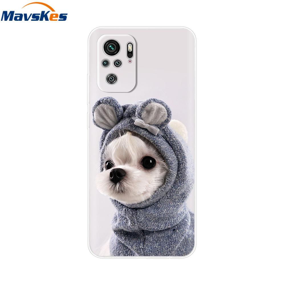 For Redmi Note 10 Case Note 10s Cover Phone Cases For Xiaomi Redmi Note 10 Pro note10 10 s Tpu Silicone Back Bumper Fundas Coque
