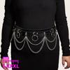 Women Sexy Leg Chain Harness Garter Belt Waist Corset Belt Leather Harness Waists Thigh Harness Gothic Clothing Accessory