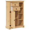 vidaXL Badschrank Corona 70x33x110 cm Massivholz Kiefer