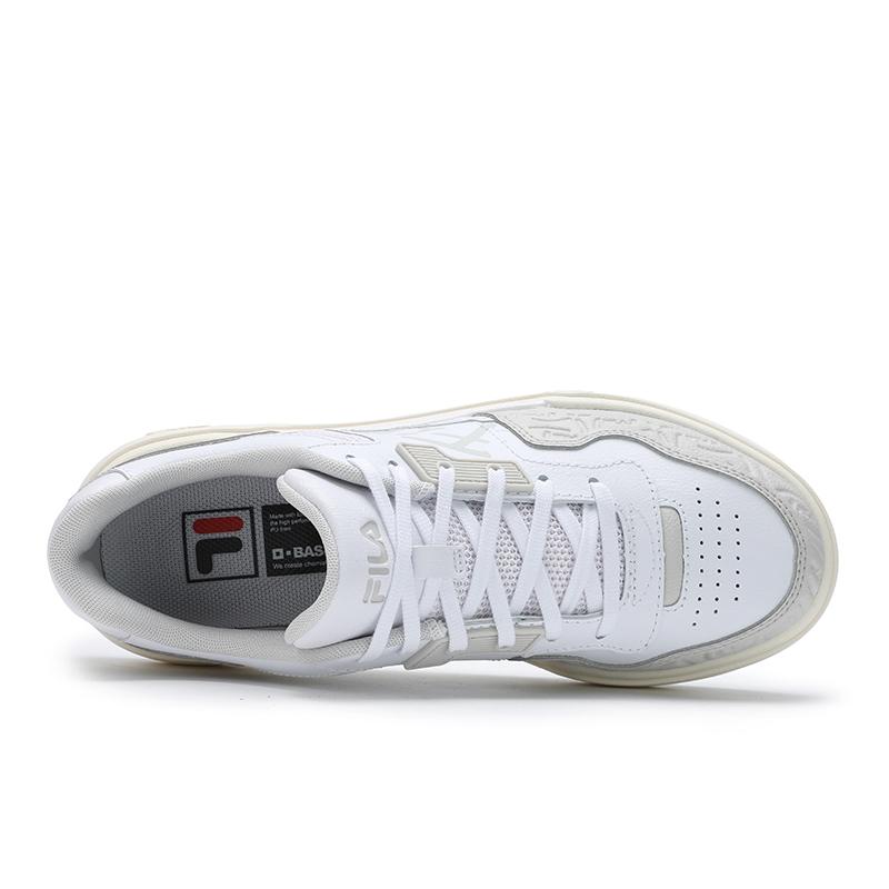 FILA Campus Fashion Versatile Durable Low-Top Skate Shoes Women sneaker White Gray F12W522208FWA