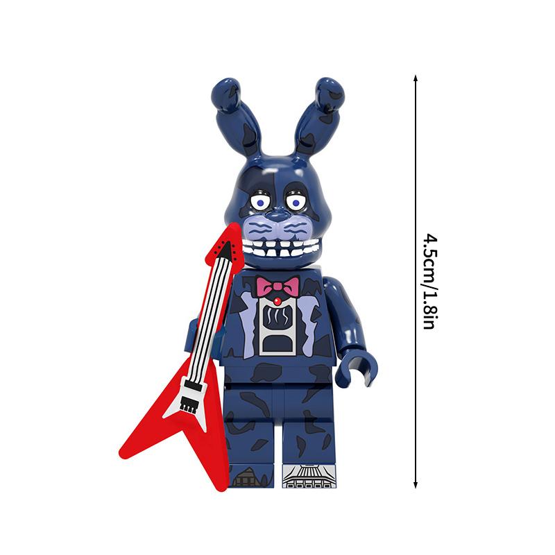Entzückendes Freddy Bonnie Mini-Blöcke Ornament Heißes Spiel Figur Cartoon Montagebausteine Spielzeug Partygeschenke Kindergeschenke