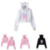 Bts Bangtan Boys Love Yourself Tear Navel Hoodie With Cute Cat Ear Design In Multiple Color Options