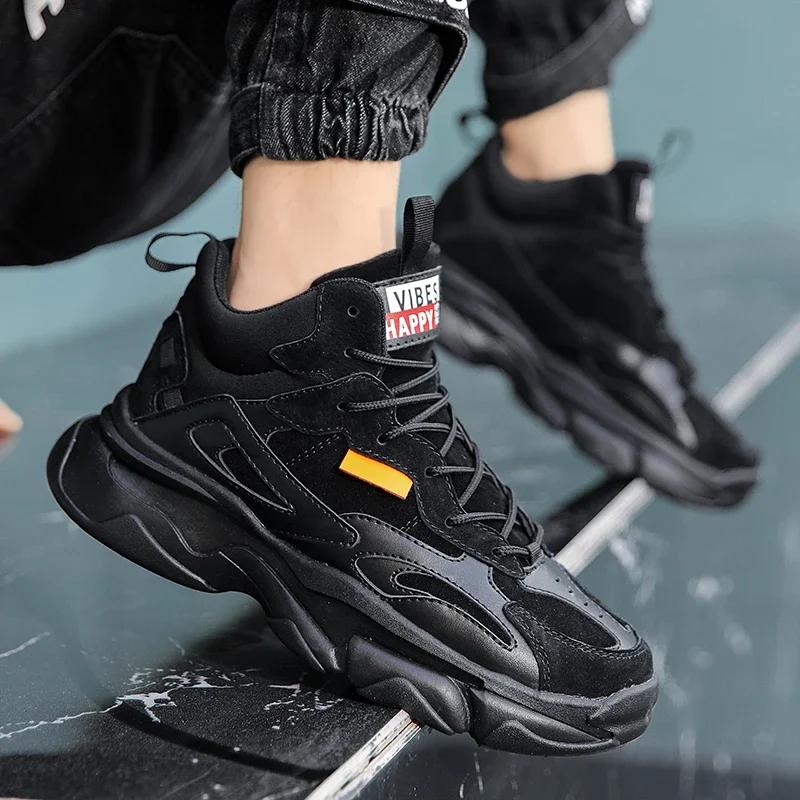 Shoes for Men 2024 Autumn Men's Vulcanized Shoes New High Top Lace-up Designe Sneakers for Men Trendy and Versatile Casual Shoes