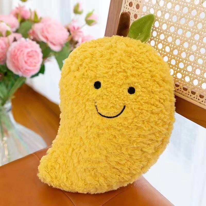 20CM Fruit Vegetable Plush Toy Cute Soft Watermelon Pineapple Banana Strawberry Mango Durian Children Christmas Toy Gift