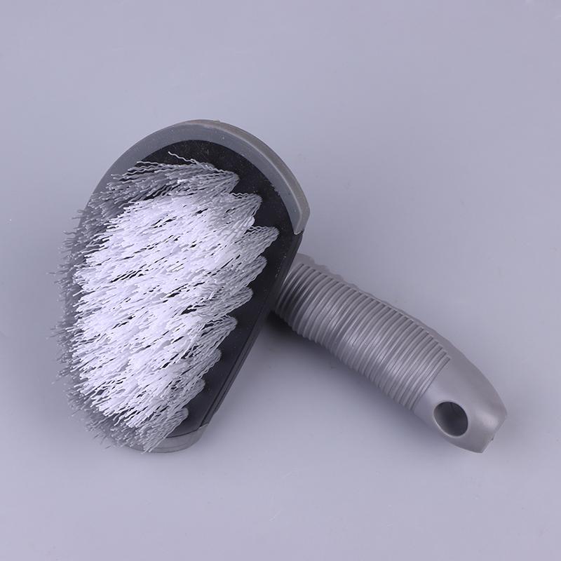Car Tire Brush Hub Brush Detail Brush Short Handle Tire Rim Washing Brush Car Wash Tool Cleaning Artifact Decontamination Brush
