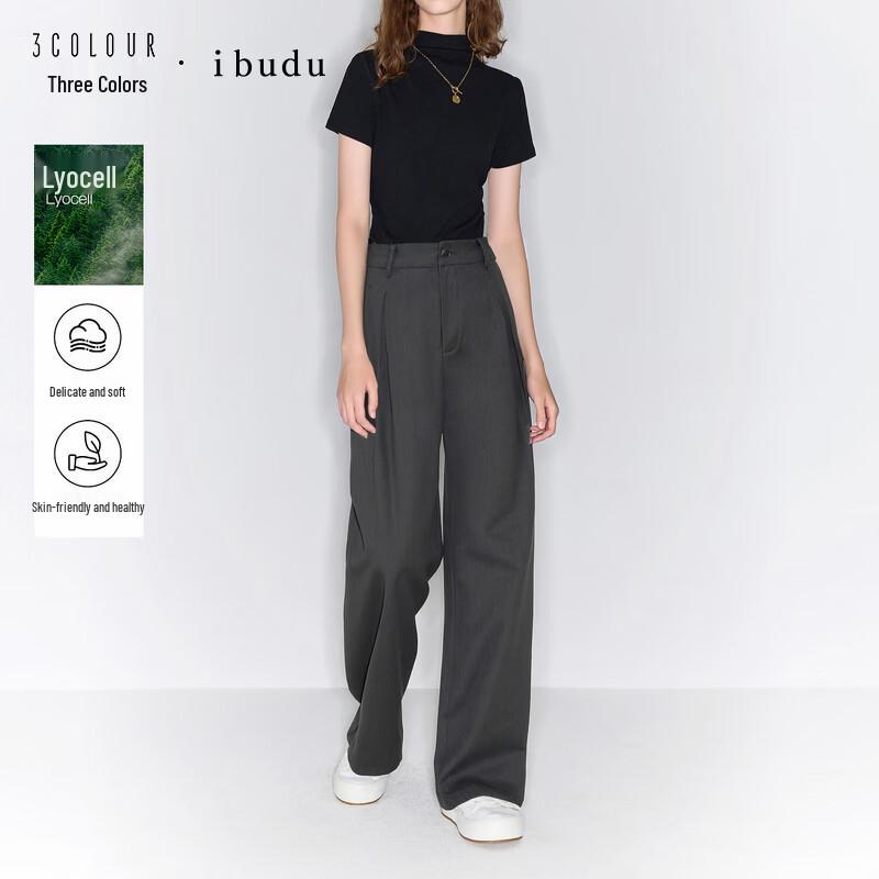 Sancai Women s High-Waist Loose Straight Suit Pants XL