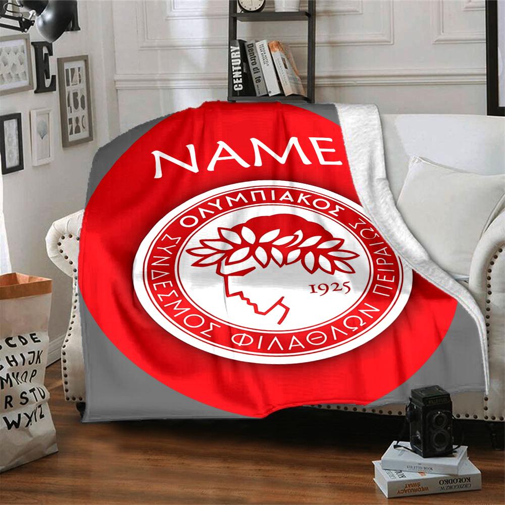 Custom Name Lion Crest Badge blanket for Couch & Bed, Plush Cozy Fuzzy Blanket Super Soft & Warm Blankets for Fall and Winter. 0908283