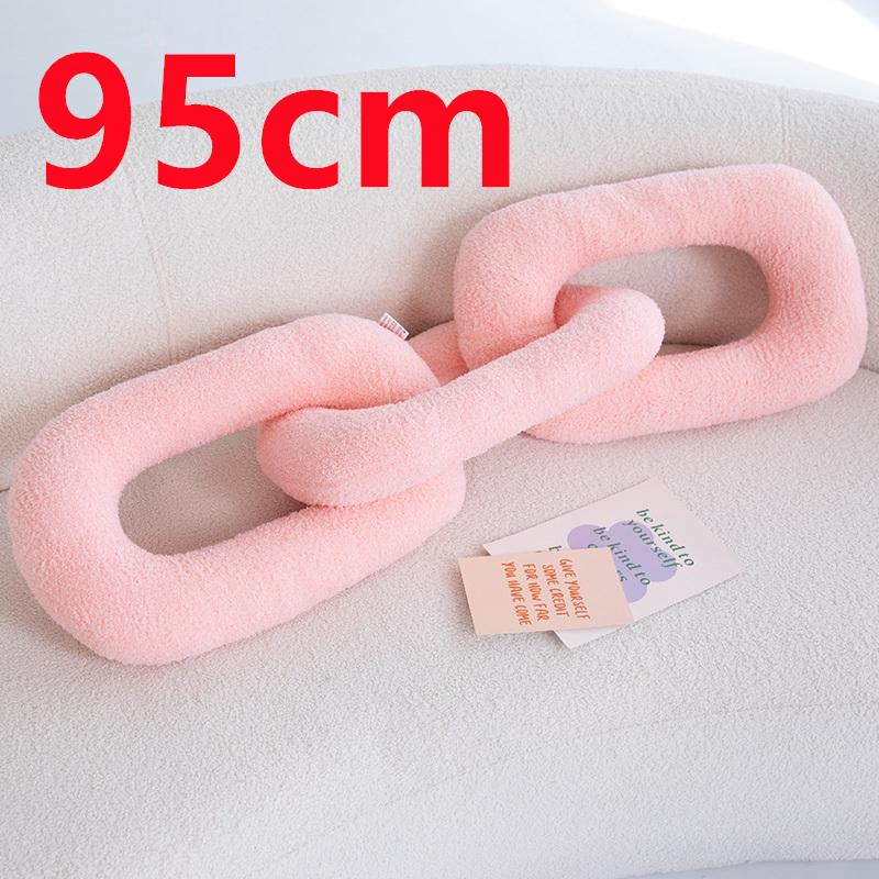 

Креативная плюшевая подушка-цепочка, набивная подушка в форме кандалов, мягкие игрушки-узлы, кукла, украшение для дивана, подарок на день рождения для друзей