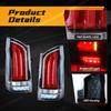 Right/Left LED Tail Lamp For Benz Vito W447 V-class V260 V220 V250 2016-2023 Rear Brake Taillights Yellow Turn Signal Light