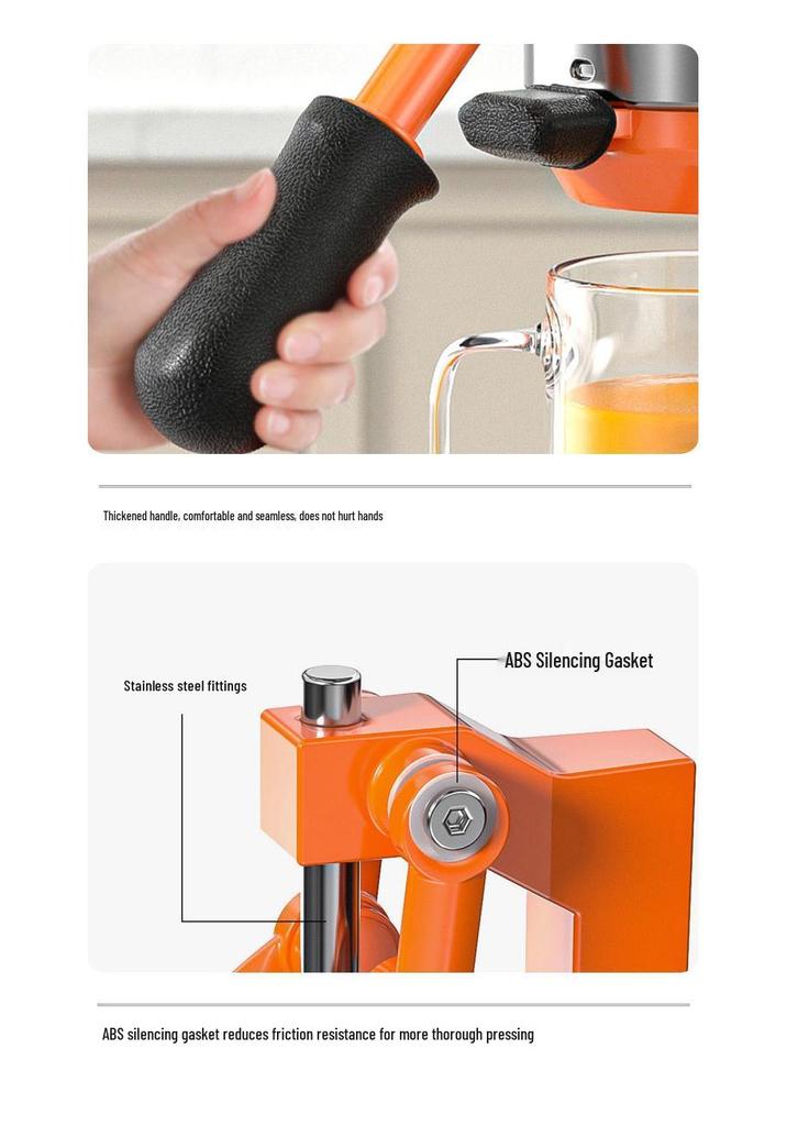 Hand-Press Manual Juicer for Fresh Orange, Lemon, and Pomegranate Juice