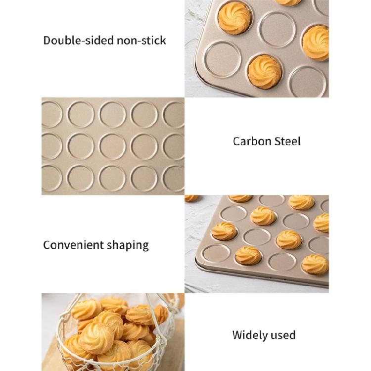 Practical Macaron and Cookie Bakewares Nonstick Macaron Pans Durable Carbon Steel Baking Sheet for Easily Baking