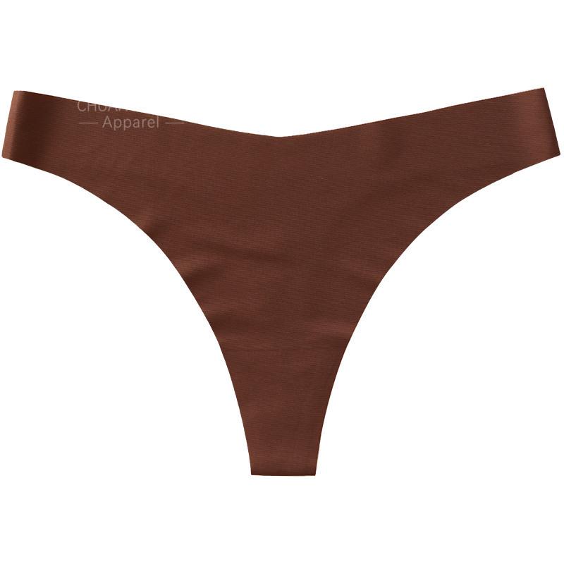 Perizoma monopezzo senza cuciture a vita bassa in seta ghiacciata intimo sexy sportivo europeo e americano comodo traspirante ad asciugatura rapida perizoma