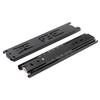 Heavy Duty Black Steel Three-Section Drawer Slides