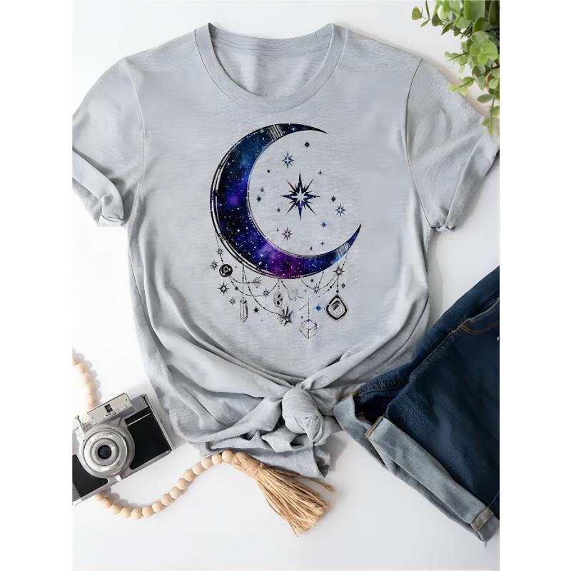 

2025 Новинка Футболка с принтом перьев 2D Notes Fun Короткие рукава Парная футболка свободного размера Модная уличная одежда Летний топ L