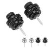 2Pcs Guitar Strap Locks Security Buttons Heavy Duty Metal Flat Round Head Non Slip Fall Resistant To