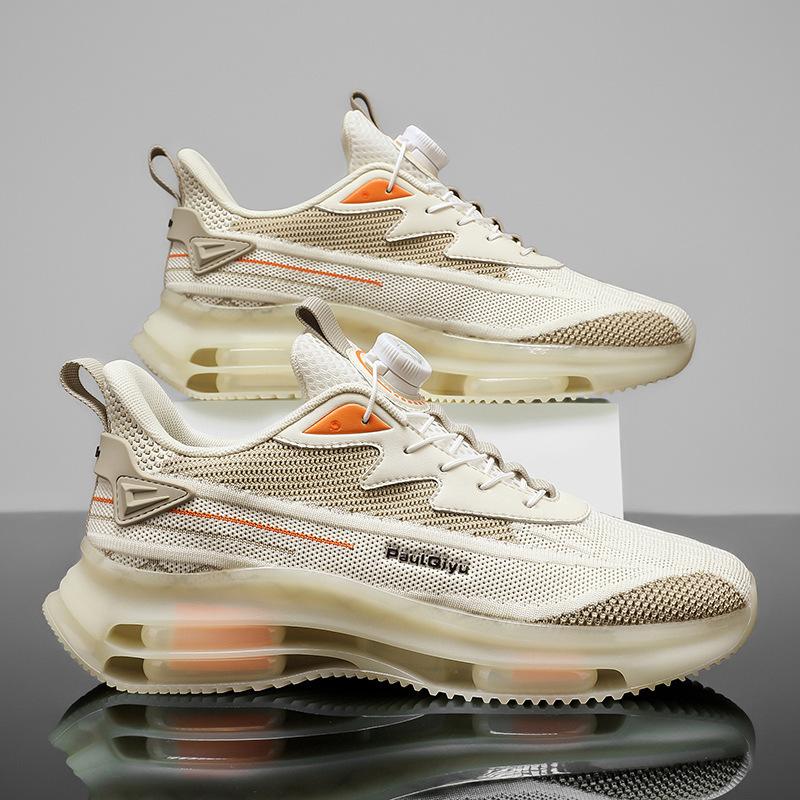 

Новые кроссовки с воздушной подушкой, мужские, модные, универсальные, нескользящие, повседневные спортивные туфли, весенние, трендовые кроссовки для папы 44