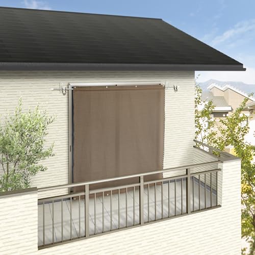 Takasho Cool Shade Air Mocha 1.8 x 2m Polyethylene CLS Sunshade, 1.4x More Breathable than Conventional Products, UV Protection, Sunshade, Awning, Bal