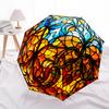 1pc Stained Glass Sphere Fashionable Auto Opening/Closing Folding Umbrella with 8 Bones, Windproof Portable, Daily Use209