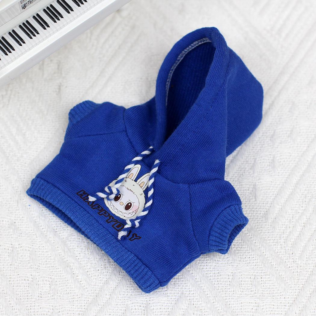 

Для 17 см Labubu Одежда I II Idol Dolls Аксессуары Толстовка Heart-Beating Hoodie Macaron Для Labubu Doll Джинсы Одежда No Doll синий
