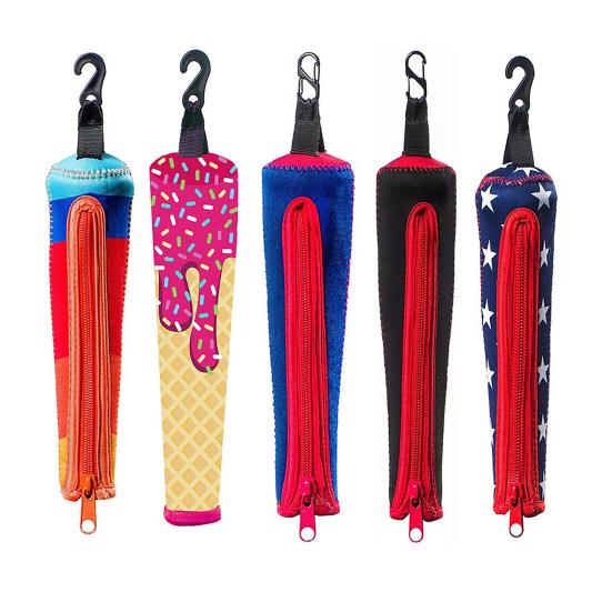 Baseball Handle Cover with Hook for Zippered Bat Handle Sleeve Hanging On Fence Bat