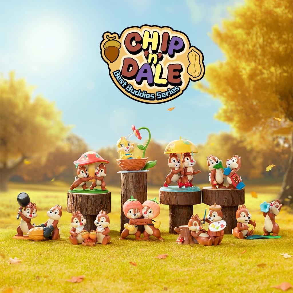 52TOYS Blind Box CHIP DALE Buddies Series Chip and Dale Figure Blind Box Trading Figure Collection Painted Figure