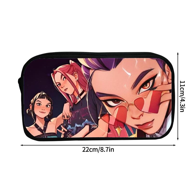 Dämonenjäger Federmäppchen Aufbewahrungstasche Cartoon Kpop D-Demon H Mädchen Federmäppchen Stifttaschen für Schüler Schreibtischzubehör