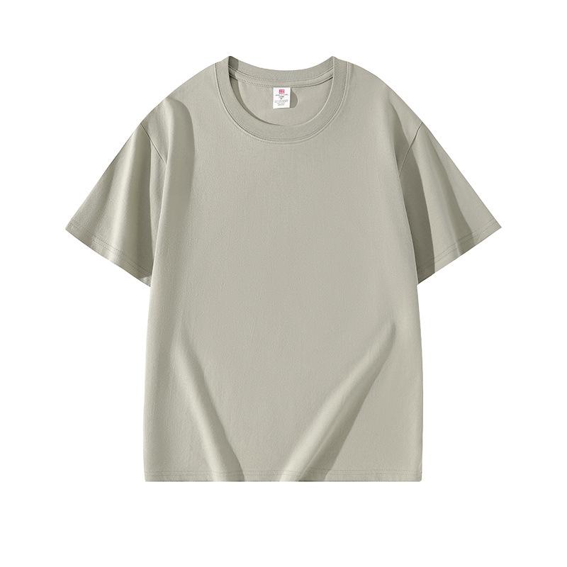 VEZFAA Women's Fashion Casual Solid Color Print Summer Spring Short Sleeve O-Neck Blouses & Shirts