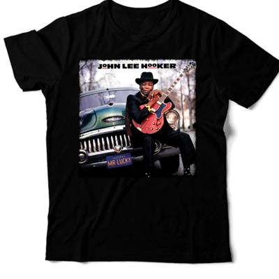 John Lee Hooker Memory Poster Black T-shirt Short Sleeve All Sizes TA3623 Unisex T-Shirt