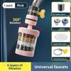 Kitchen Faucet Filter Extension, Rotatable, Detachable and Washable Six-layer Filter Head, Universal Water Splash-proof Filter Nozzle