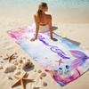 1PC Custom Name Mermaid Fantasy Underwater Scene Beach Towel Highly Absorbent And Sand-Resistant Towel for Swimming, Pool, Yoga, And Travel Lightweigh