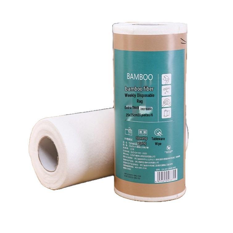 Bambusfaser Fauler Küchenlappen - Langlebig, fusselarm, dick & saugfähig Reinigungstuch