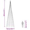 LED Christmas Tree 3000 Cold White LEDs 800 cm