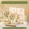 Cartoon Bear Ceramic Tableware Gift Set